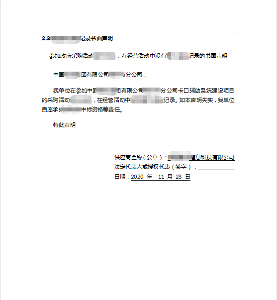 中国某集团某分公司卡口辅助系统建设标书制作模板第2张图片